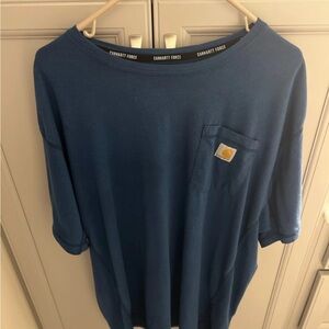Carhartt Force Blue Pocket Tee
